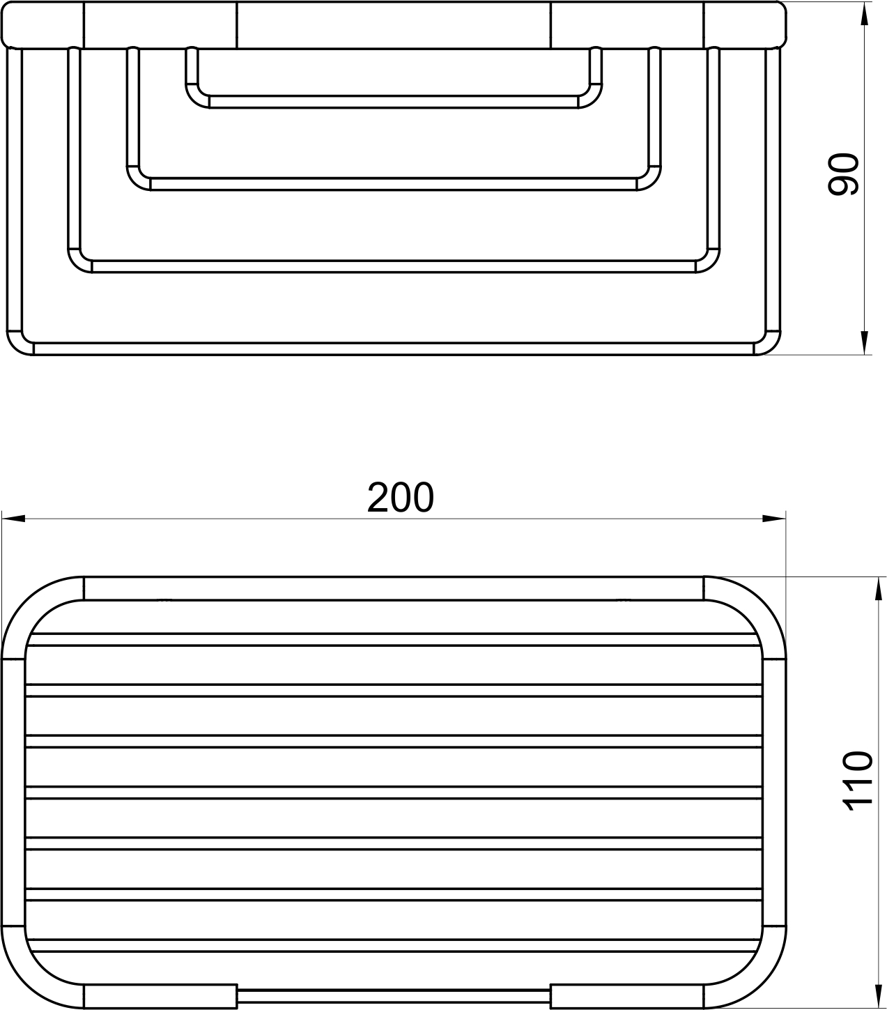 Полка-решетка Novaservis Metalia Wire programme 6077.0 хром 60770 - Вид №1
