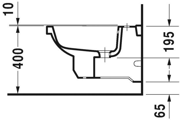 026610 Биде подвесное  Duravit  - Вид №3