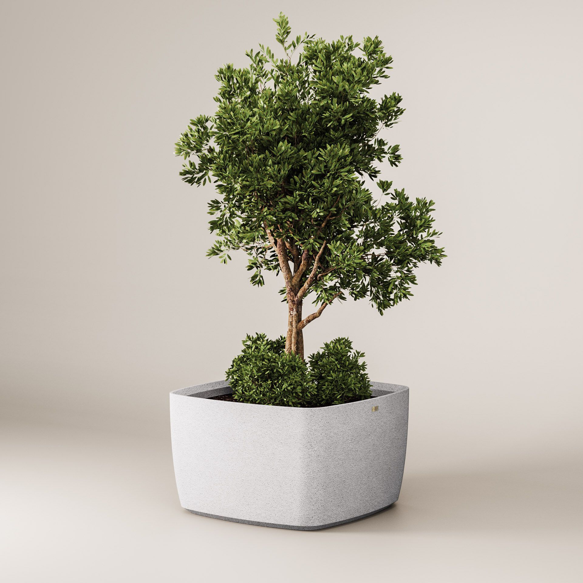 Бетонная квадратная плантатор Kremen ARCH-00045097 - Вид №6