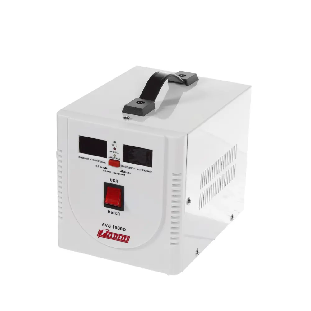 Стабилизатор напряжения Powerman AVS 1500D - защита техники при скачках сети 15640318 STLM-0006219 - Вид №1