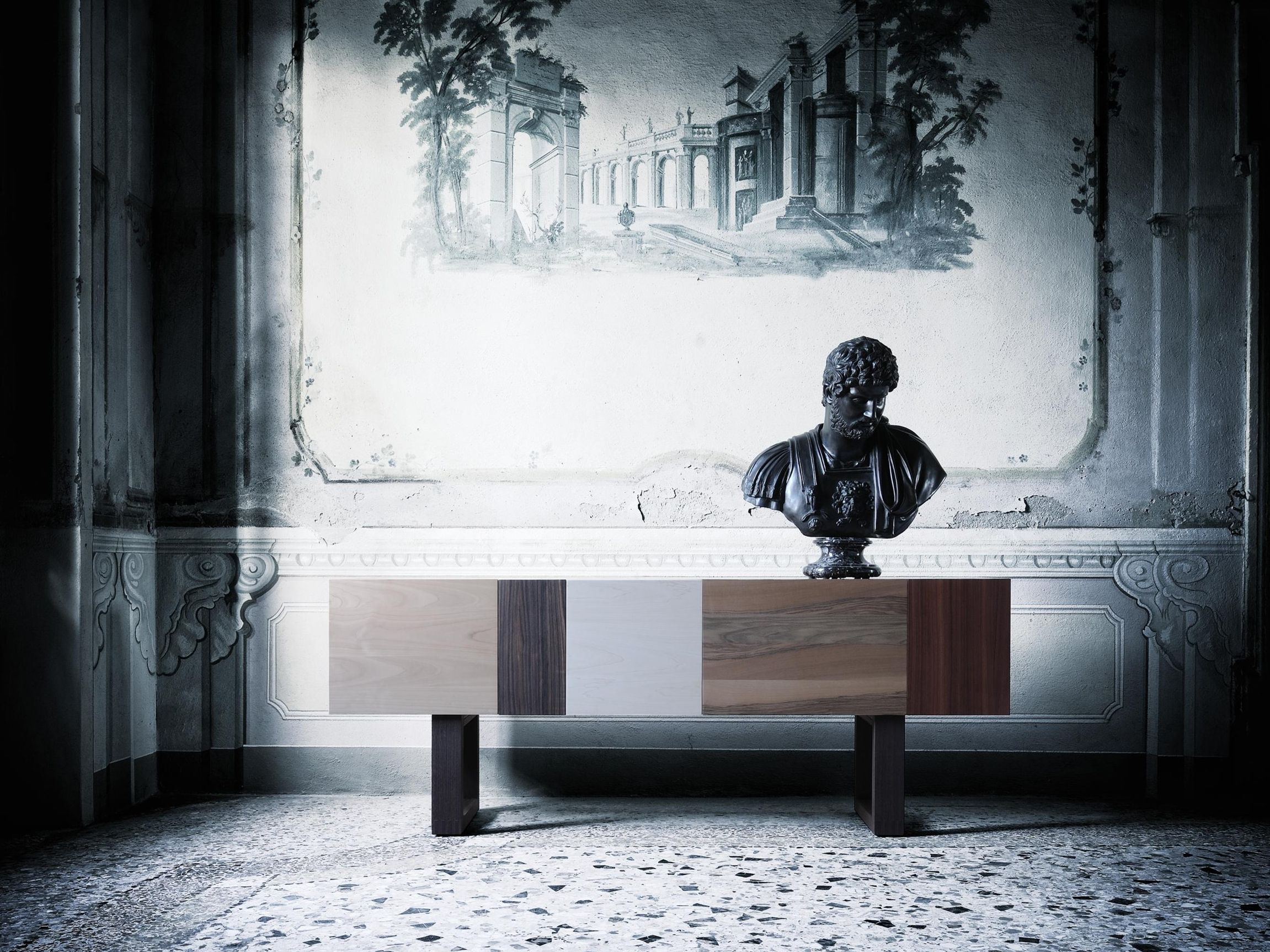 Деревянный шкаф с распашными дверями Morelato Лоскутное шитье ARCH-00047258 - Вид №2