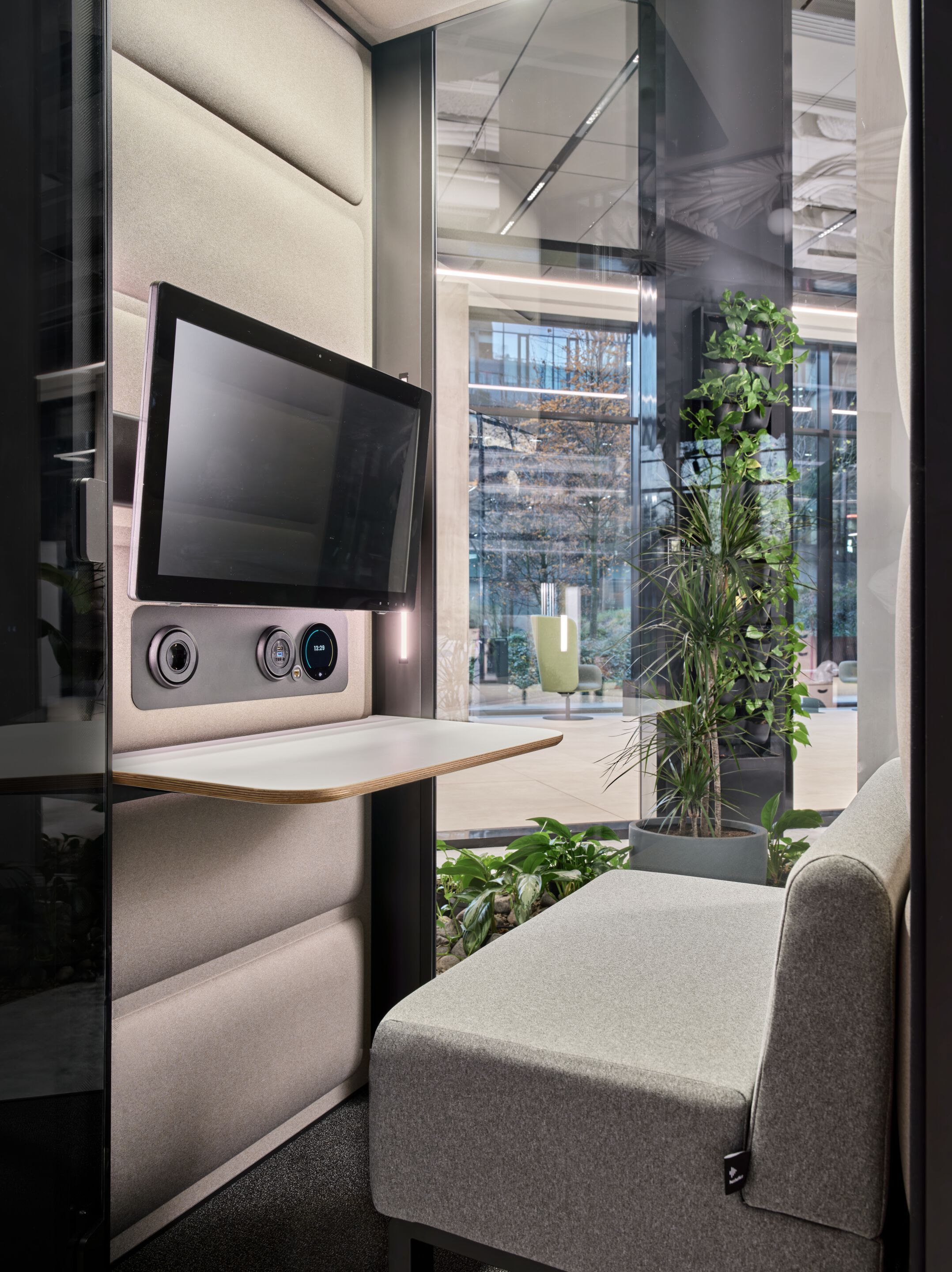 Одноместная акустическая офисная кабина со встроенным освещением Mikomax Smart Office HushFree ARCH-00131952 - Вид №7