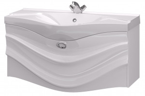 У40418 Тумба с раковиной Eclipse 110, 1я, White 1 Marka Eclipse