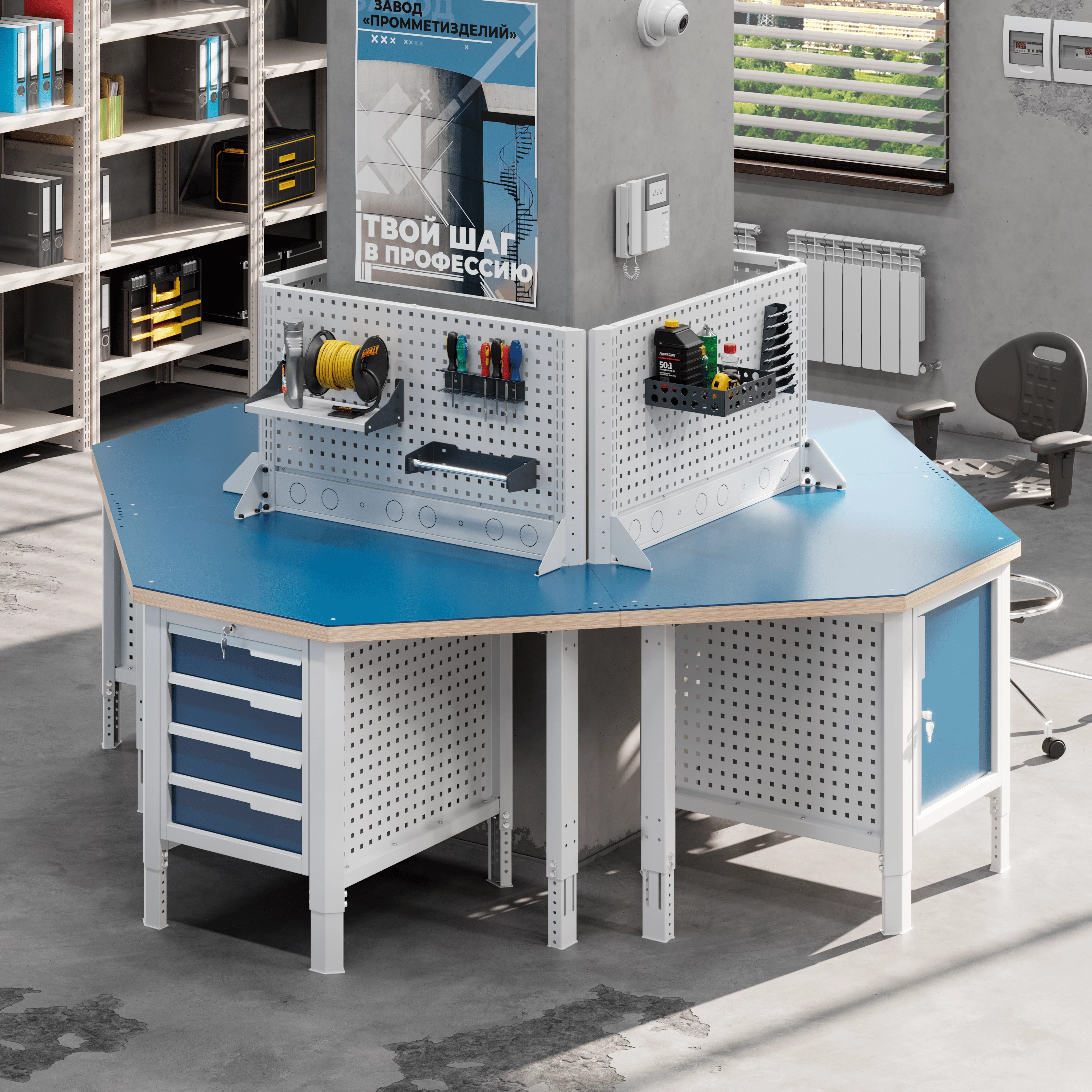 Верстак (островной) CTR U6X54.S1237.1111 Верстакофф 124783 - Вид №1