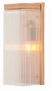 Patinas Lighting Настенный светильник из латуни и стекла Monaco