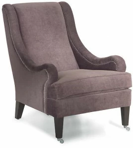 MARIONI Кресло с обивкой из ткани с подлокотниками Lily I0026