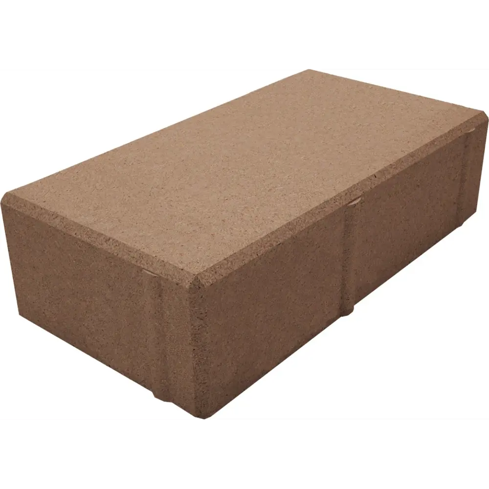 Плитка тротуарная Призма 200x100x60 мм цвет коричневый 83111609 STLM-2190970 Santreyd 