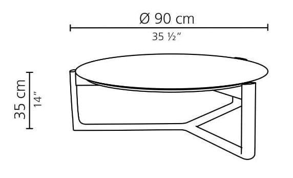 Мраморный круглый низкий журнальный столик с металлическим каркасом Casamilano Arne ARCH-00094441 - Вид №2