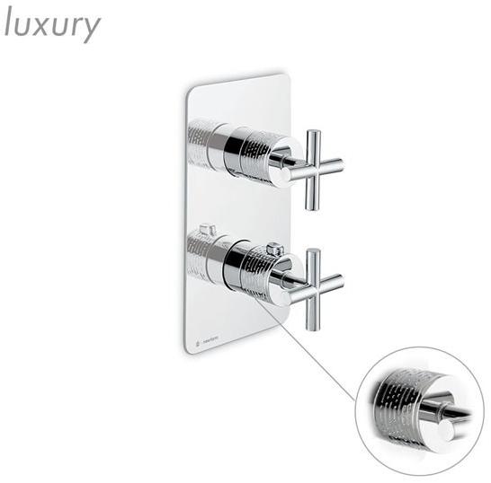 newform Смеситель для душа встраиваемый термостатический на 2 отверстия Blink 69818e - 69828e - Вид №1