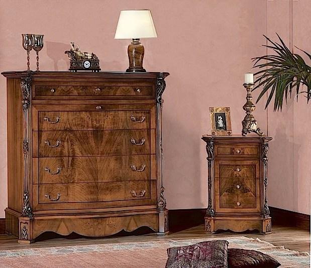 Arvestyle Прикроватная тумбочка из массива дерева с ящиками Achille Cn-0890 - Вид №1