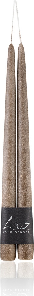 10574029 Luz your senses Набор свечей Luz your senses "Рустик" 30см, 2 шт (серо-коричневый) Парафин 
