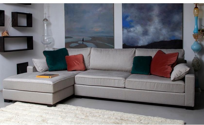 Duvivier Canapés 4-местный модульный диван-кровать из ткани с шезлонгом Thomas Thomgf13, thobdf22 - Вид №1