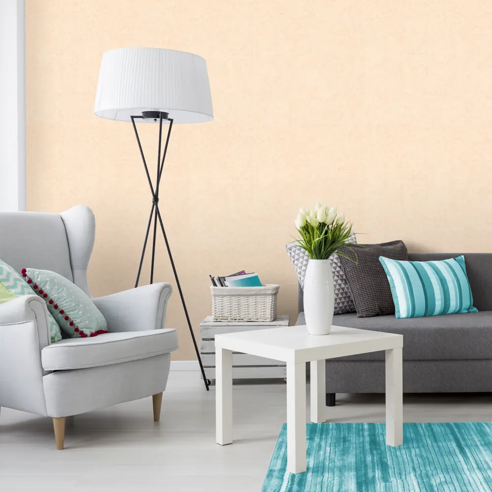 Обои флизелиновые Ateliero Uno бежевые 1.06 м 58256-20 STLM-2015668 - Вид №3