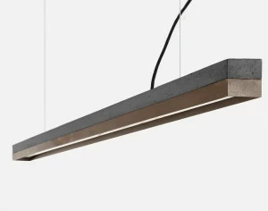 GANTlights Светодиодная подвесная лампа из цемента и кортена C
