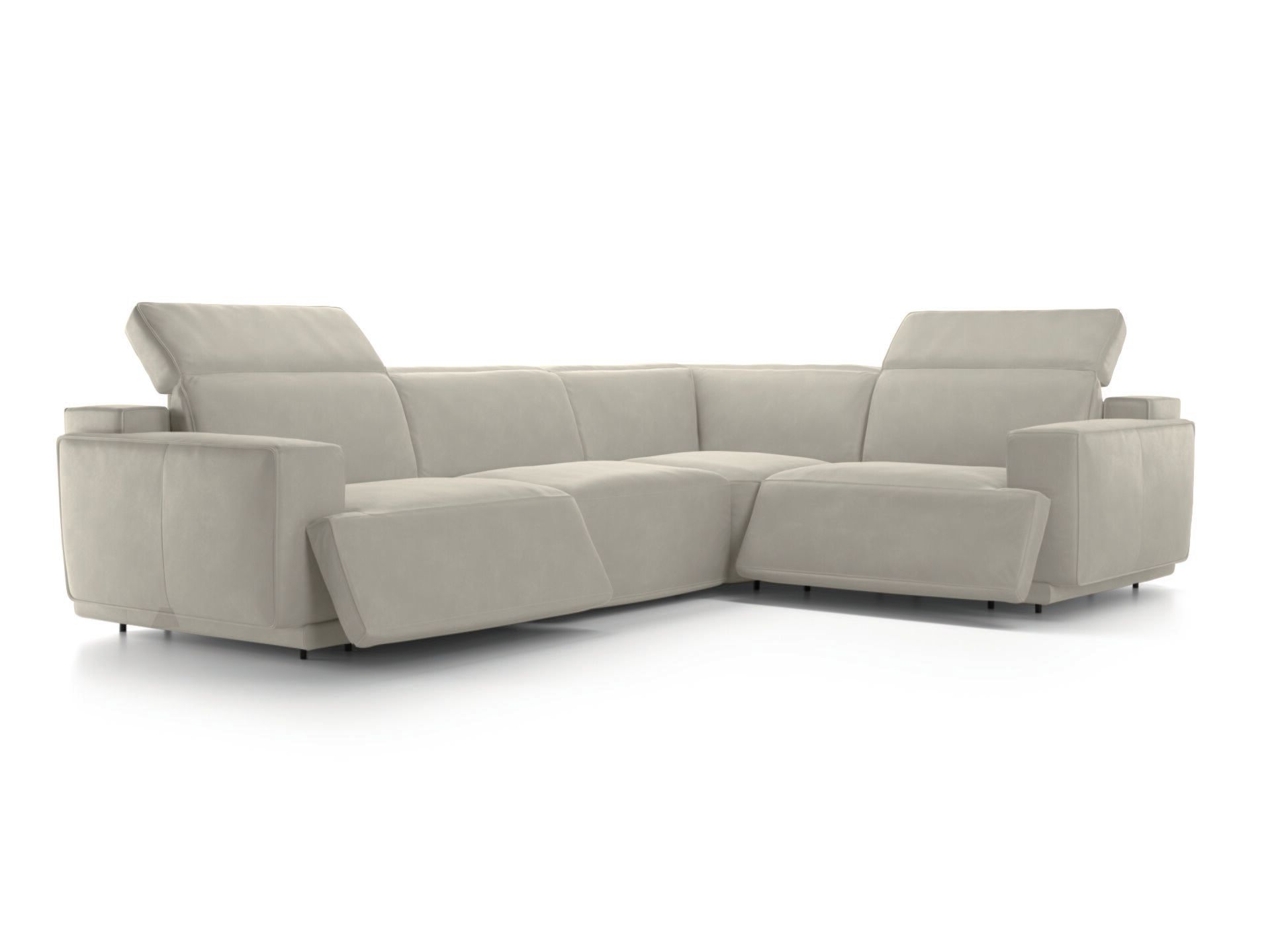 Кожаный угловой диван с откидной спинкой Natuzzi Italia IAGO ARCH-00153082 - Вид №11