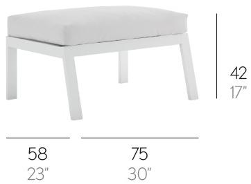 GANDIABLASCO Подставка для ног из стали с порошковым покрытием Timeless sun-id-1508578 - Вид №9