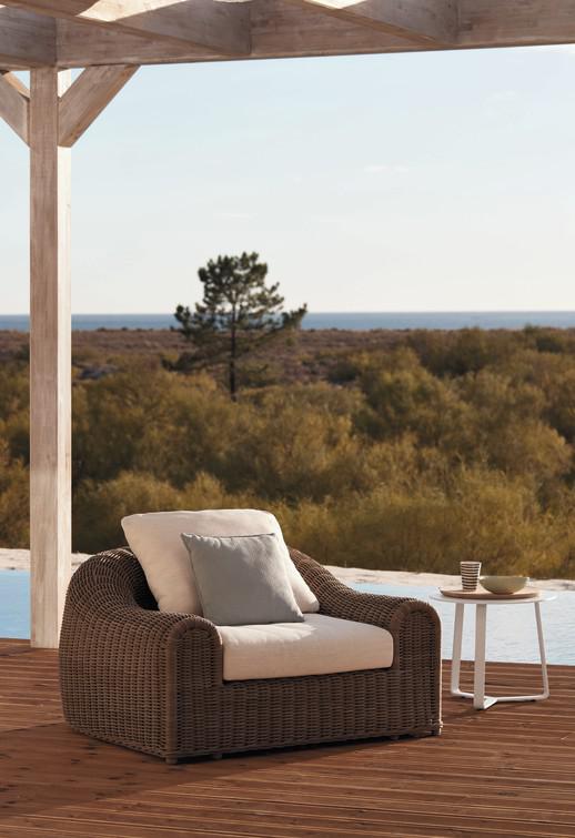 MNST625 Круглый стул шнур 6мм старый серый Manutti River - Вид №11