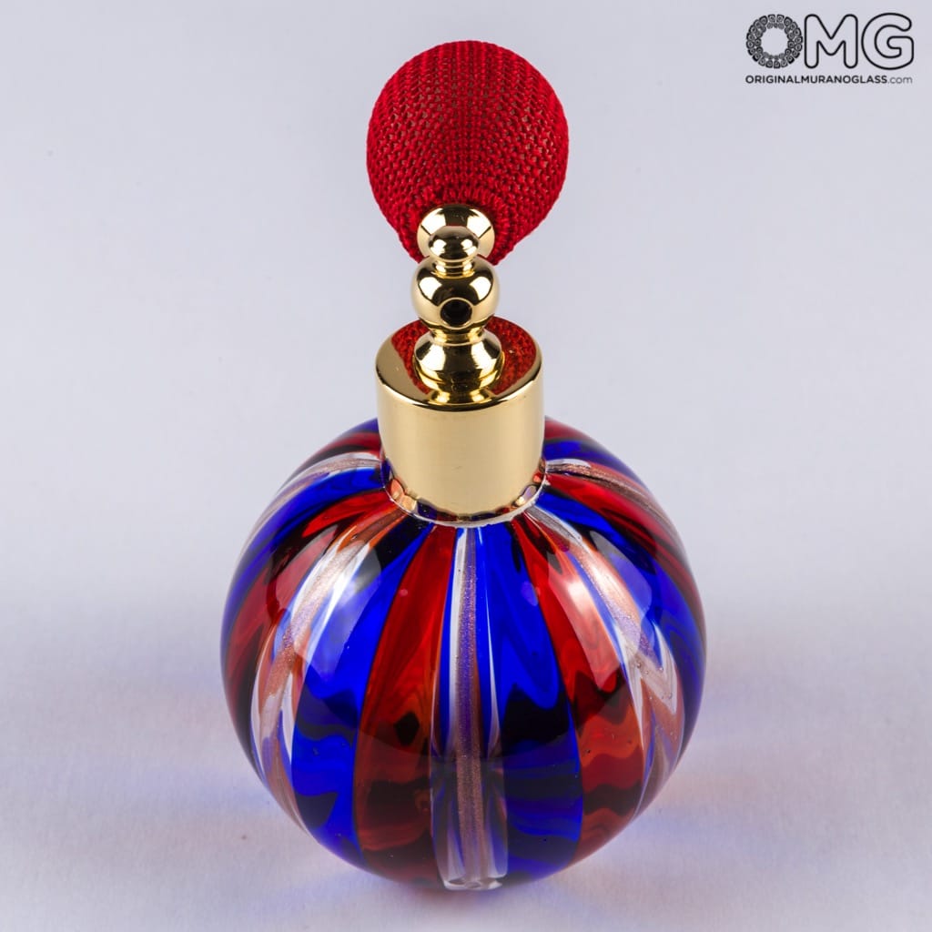 2395 ORIGINALMURANOGLASS Флакон для духов Blue Avventurine - Муранское стекло  см  - Вид №1