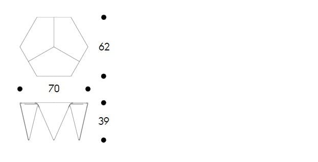 Деревянный шпон шестиугольный журнальный столик Artek TRIENNA TABLE ARCH-00125889 - Вид №4