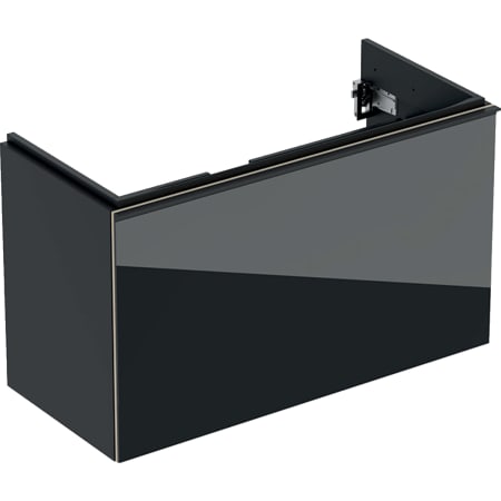 500.615.JL.2 Шкафчик для раковины Geberit Acanto, с одним выдвижным ящиком и одним внутренним выдвижным ящиком, с укороченным вылетом, с сифоном Geberit  - Вид №14