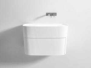 Подвесная раковина Corian® с ящиками