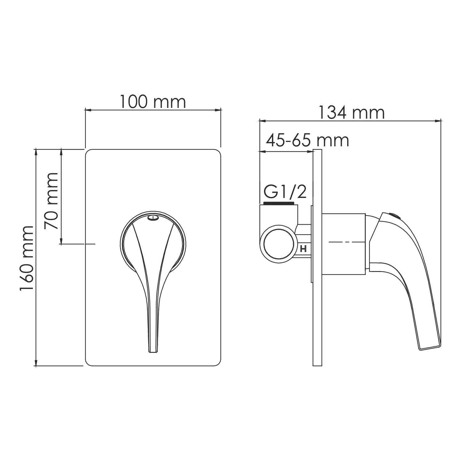 7151 Sauer Смеситель для душа WasserKRAFT Sauer 7100  - Вид №2