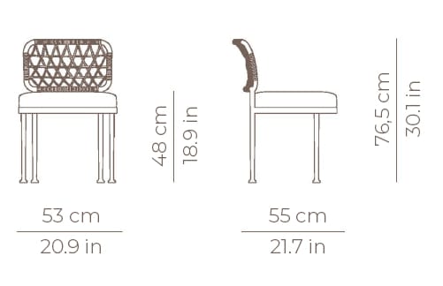 Алюминиевый садовый стул с порошковым покрытием POINT Curio ARCH-00113438 - Вид №2