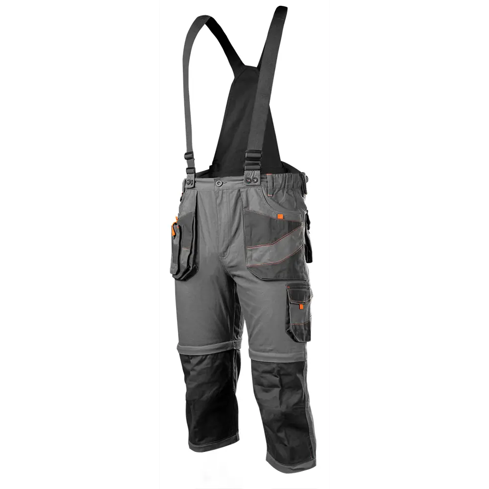 Полукомбинезон рабочий Neo Tools хлопок 100% серый размер M рост 178-181 NEO Tools Slim STLM-2043898 - Вид №2