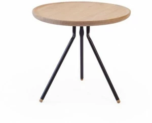 Askia Низкий круглый журнальный столик из дуба Bend 1.t03.ok.mbk