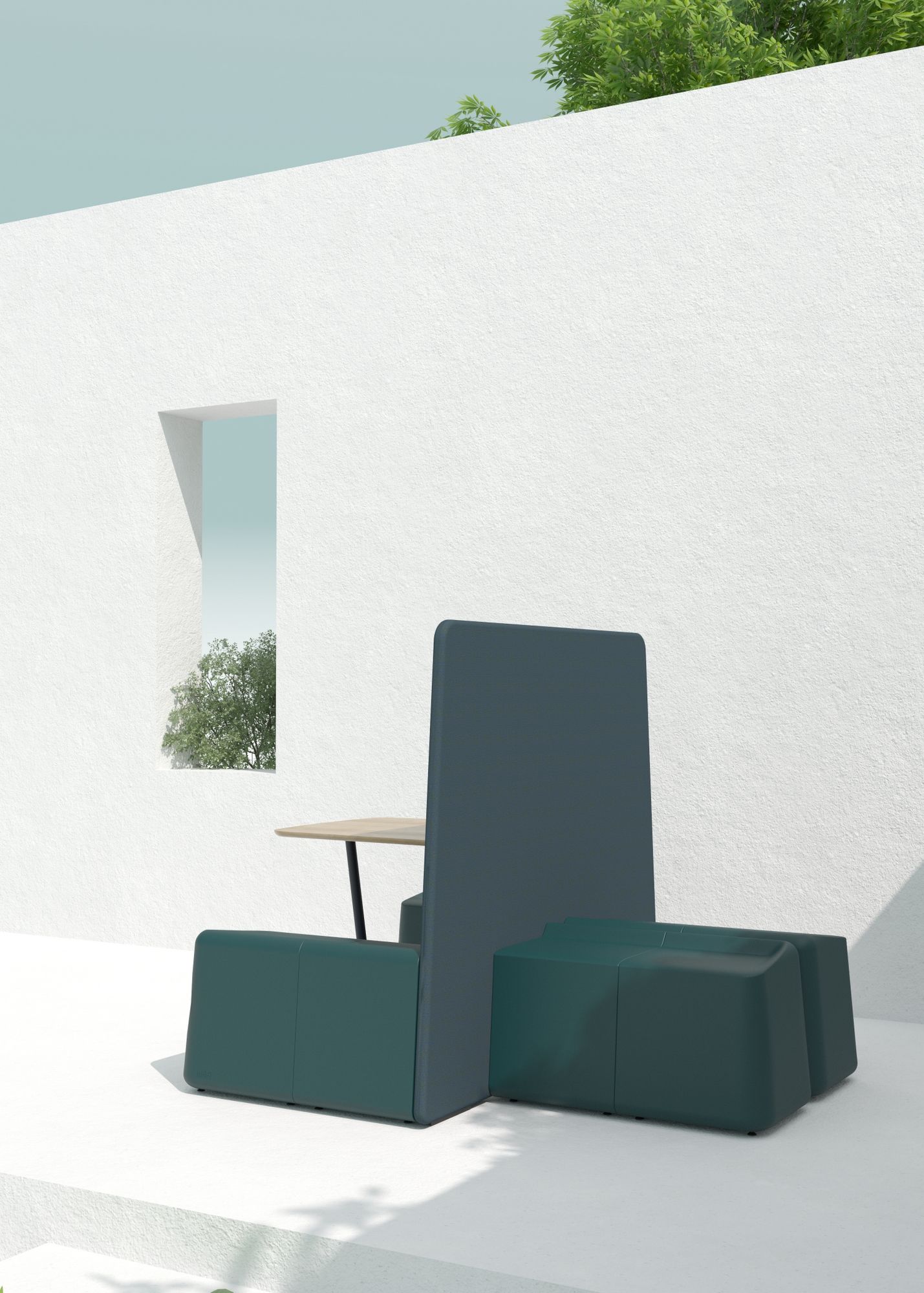 Деревянные отдельно стоящие офисные перегородки Bõln Sarek ARCH-00017920 - Вид №2