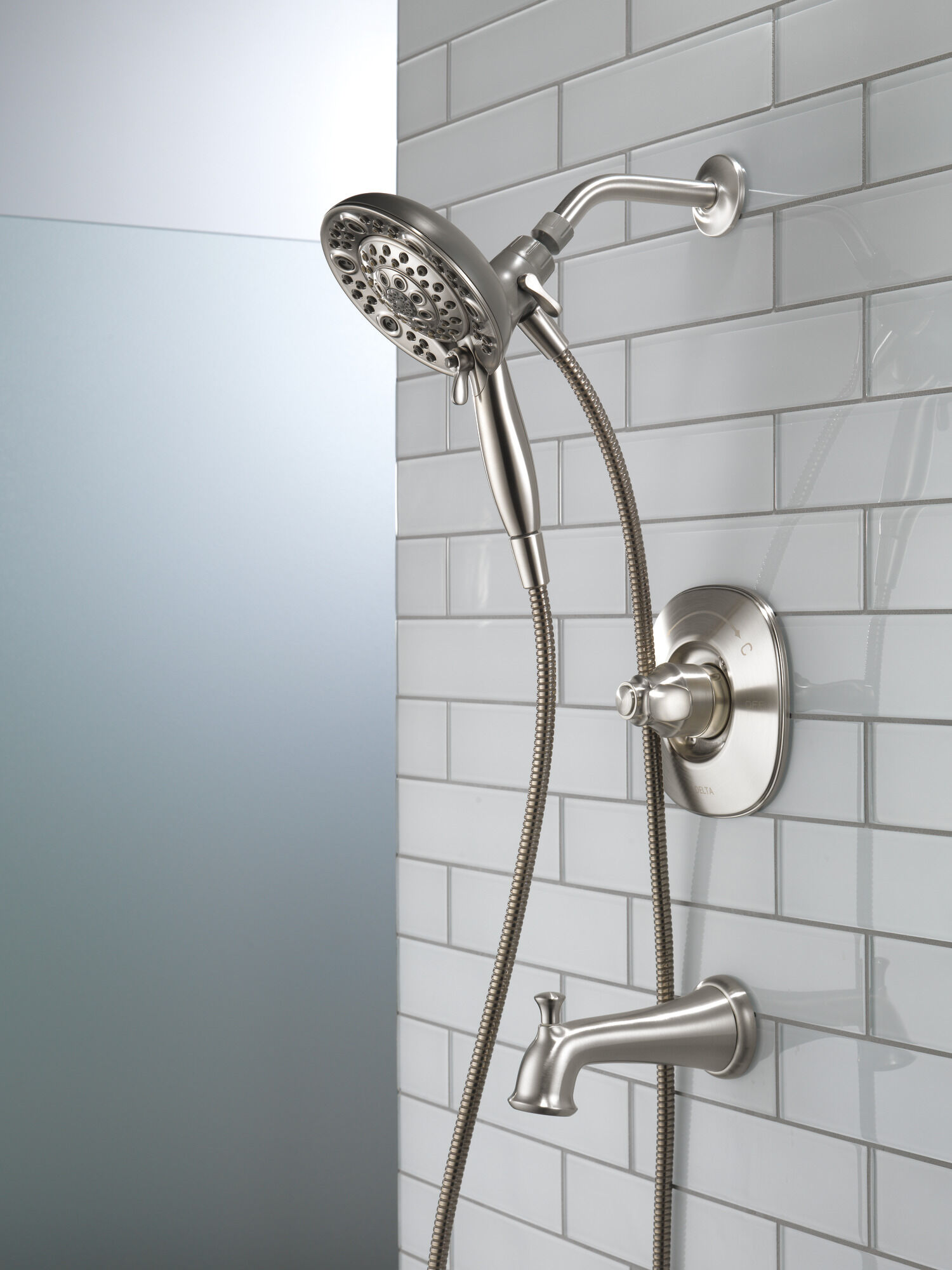 144710-SS-I20 Ванна и душ Monitor® серии 14 с In2ition® Delta Faucet Nura Нержавеющая сталь - Вид №15