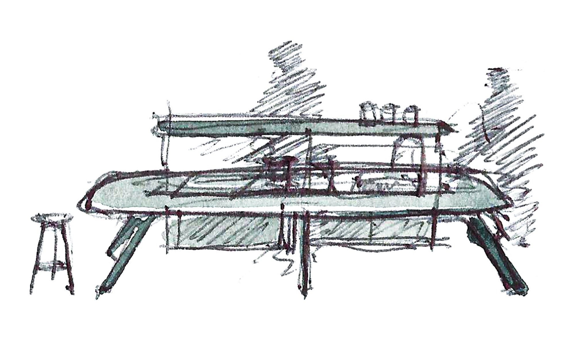 Деревянная линейная кухня True Design ARCH-00118719 - Вид №23