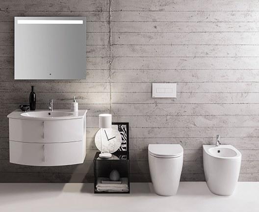 Md001/002/003/004 bi Приставной унитаз напольный Белый Ceramica Globo 4ALL Италия - Вид №7