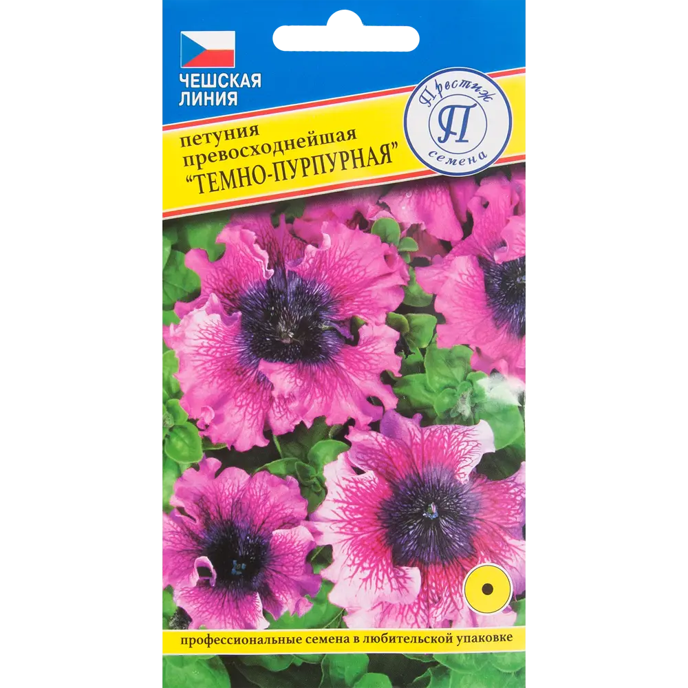Петуния превосходная темно-розовая с бархатным горлом - Престиж Семена 82457141 STLM-1582020