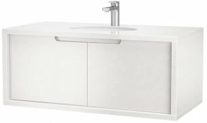 DWFI Тумба под умывальник одинарная настенная, лакированная  00002296