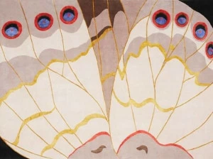 Deirdre Dyson Прямоугольный коврик ручной работы Butterfly 37