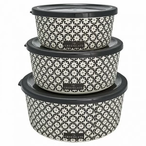 Набор контейнеров "Lara black" LE-VILLAGE СОВРЕМЕННЫЙ 221977 Белый