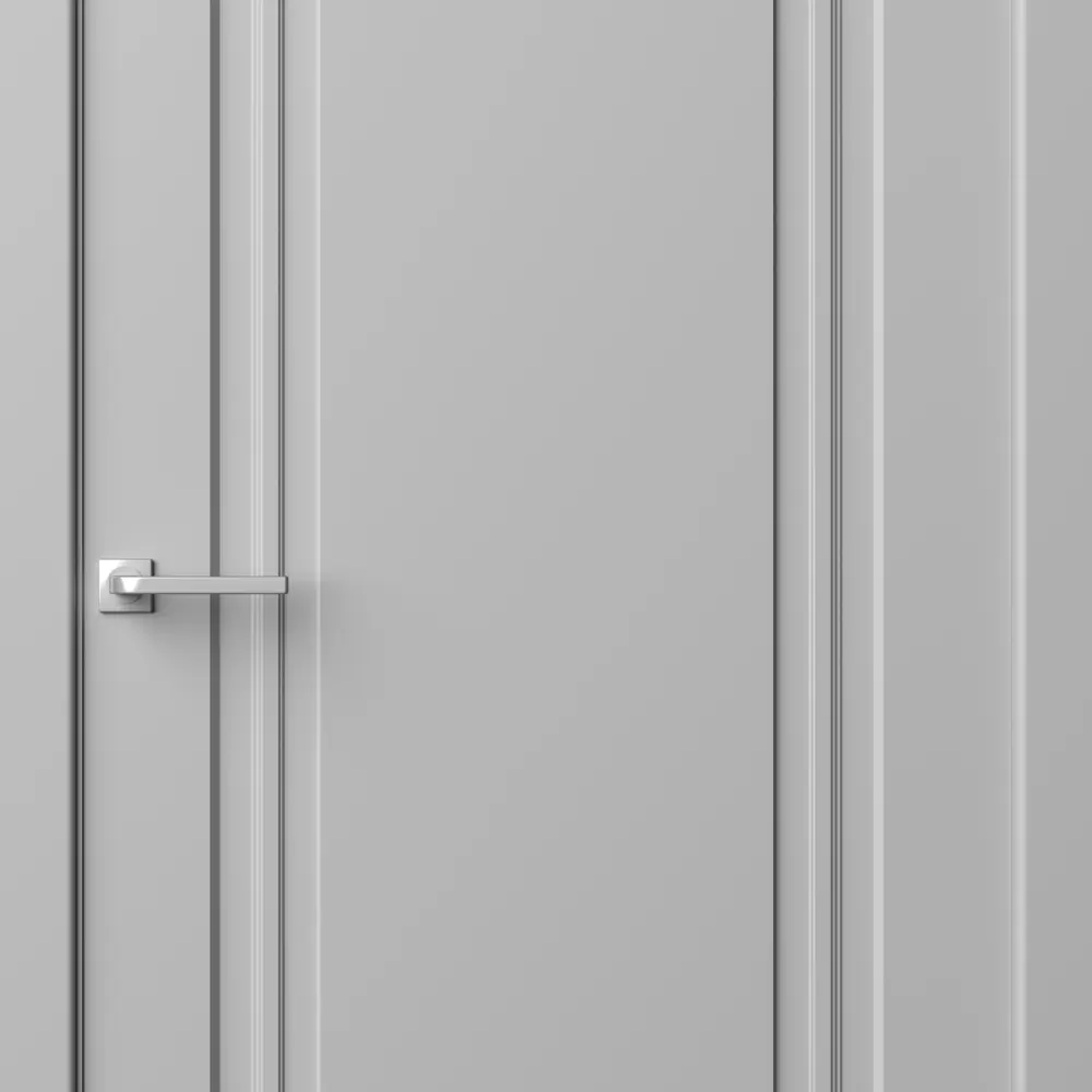 Дверь межкомнатная глухая Комфорт-1 60x210 см эмаль цвет гейнсборо с замком и петлями 89437568 STLM-2039238 RUMAX  - Вид №2
