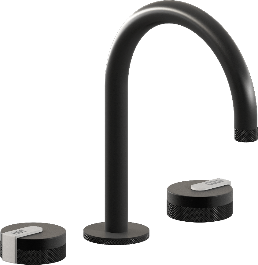 E-11512-R1MBK-L1WT-BK Смеситель для умывальника на 3 отвертия GRAFF MOD+