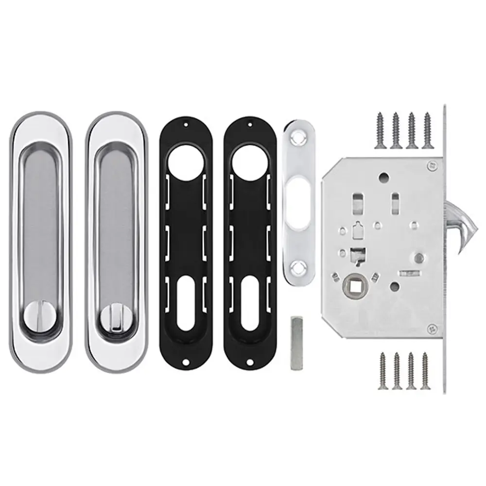 Набор ручек для раздвижной двери Punto Soft LINE SL-011 хром STLM-2047281 - Вид №1