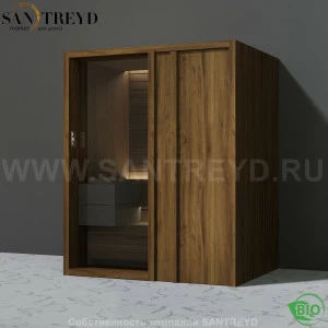 Effegibi YOKU.D45 BI.70200019 Био-сауна с правой дверью. Мощность: 4,5 кВт макс. Размеры: длина 174 см, ширина 132 см. Отделка: чёрный орех