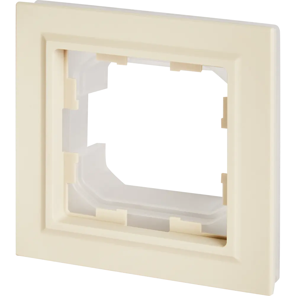 Рамка для розеток и выключателей IEK Brite 1 пост цвет бежевый 87761291 STLM-2192373 - Вид №2