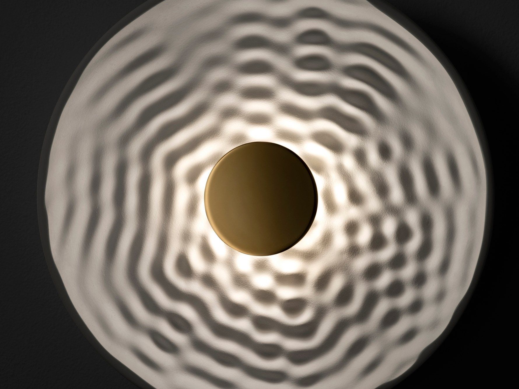 Светодиодный настенный светильник из штукатурки и латуни RADAR INTERIOR Pulse ARCH-00101364 - Вид №4