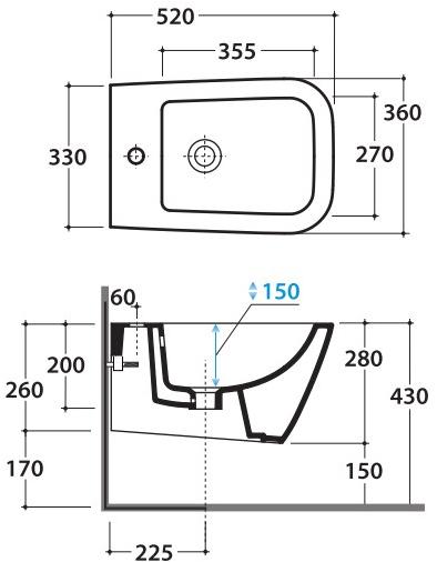 Sts09/010 - sss11.bi Биде подвесное STONE Ceramica Globo - Вид №7