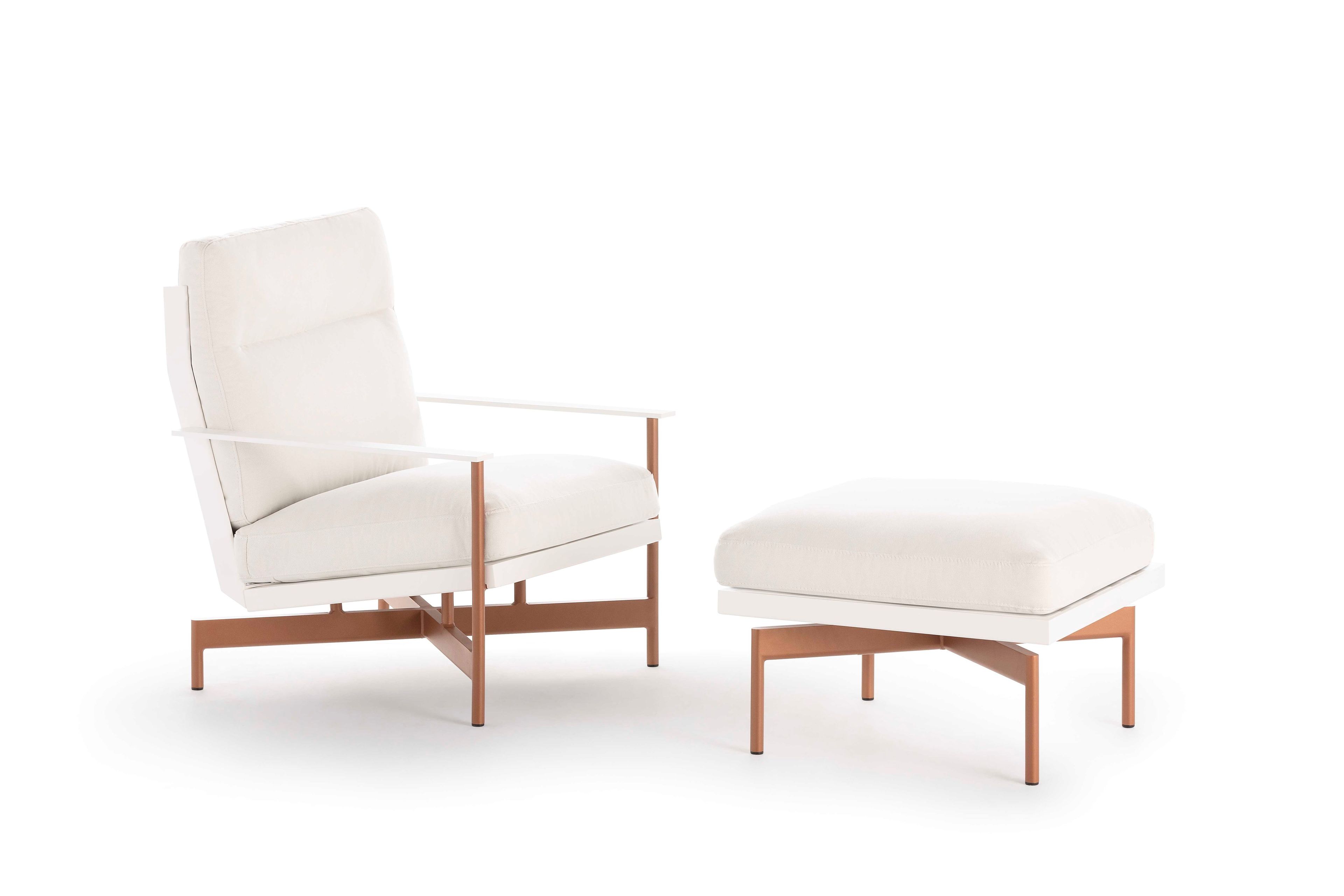 Квадратный пуф из ткани GANDIABLASCO волны ARCH-00039946 - Вид №1