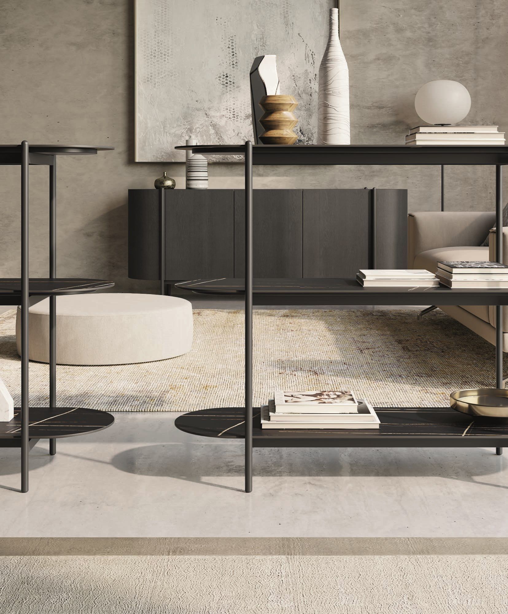 Отдельно стоящий книжный шкаф из керамогранита Dall'Agnese Supernova ARCH-00113324 - Вид №5