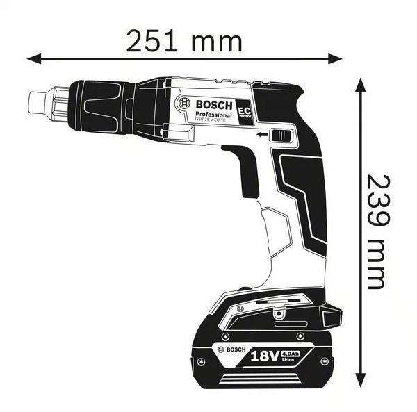 BOSCH PROFESSIONAL Аккумуляторный шуруповерт для гипсокартона Linea robust sun-id-1373003 - Вид №1