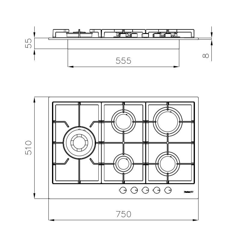 Foster Варочная панель Urban 7005082 - Вид №1