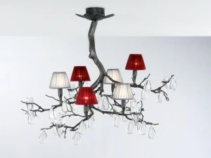 Serip Галогенный подвесной светильник из бронзы с кристаллами Fascinium