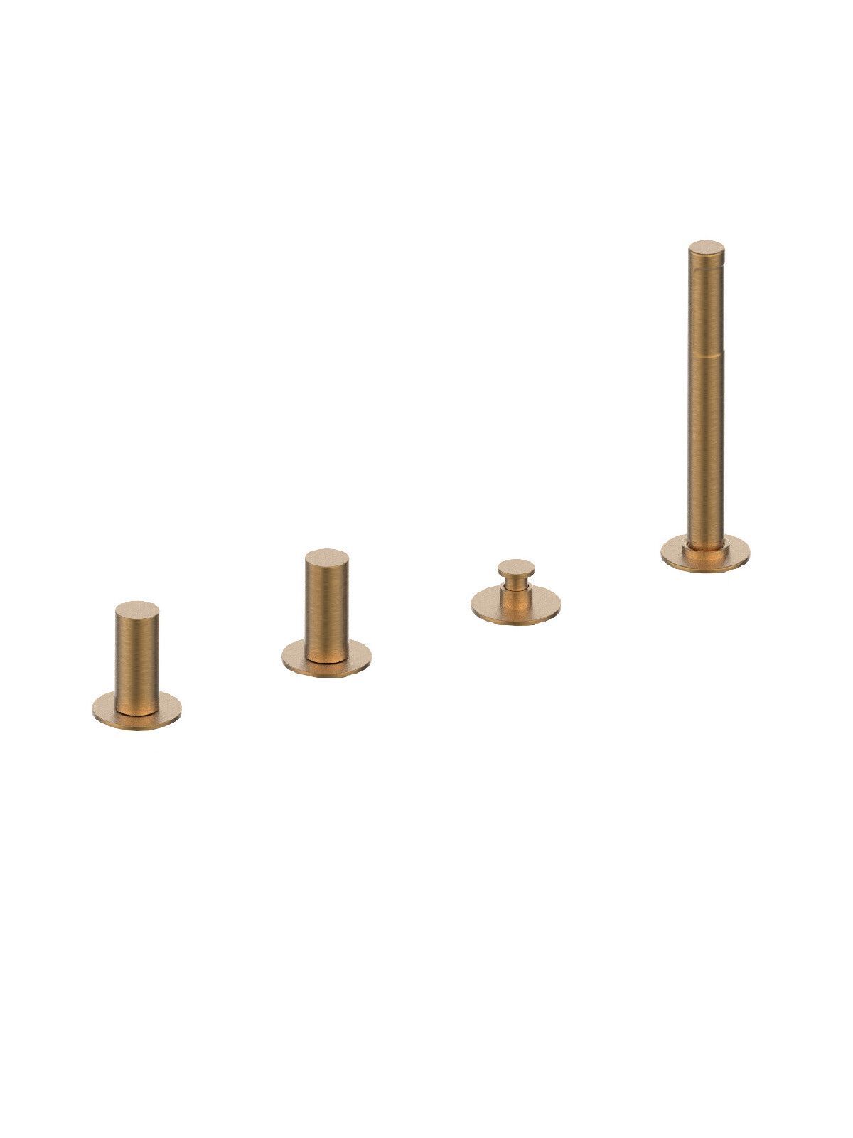 Смеситель для ванны с 4 отверстиями и ручным душем Rubinetterie Frattini Pepe XL ARCH-00026690 - Вид №3